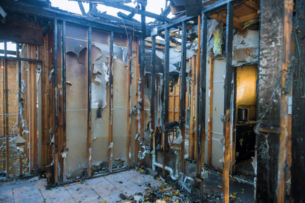 Professional Fire Damage Removal technician working in Oriskany, NY